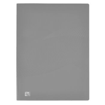 PROTEGE DOCUMENTS OSMOSE A4 DE 60 POCHETTES POLYPROPILINE OPAQUE GRIS CLAIR "OXFORD" REF: 400105188