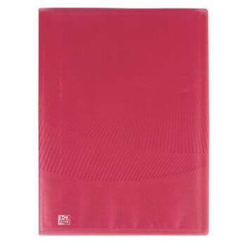 PROTEGE DOCUMENTS OSMOSE A4 DE 60 POCHETTES POLYPROPILINE TRANSLUSIDE ROSE "OXFORD" REF: 400105188
