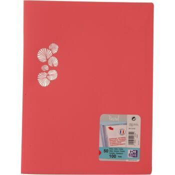 PROTEGE DOCUMENTS PASTEL A4 DE 50 POCHETTES POLYPROPILINE OPAQUE ROSE BLUSH "OXFORD" REF: 400120462