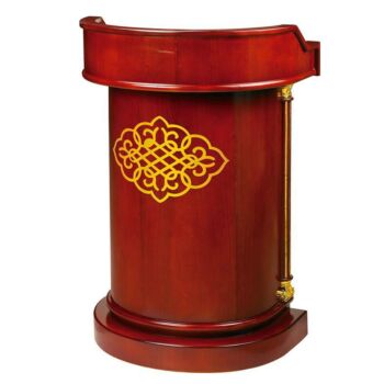 PUPITRE ORATEUR AVEC TIROIR FORME ARRONDIE TECHNO REF: 8032