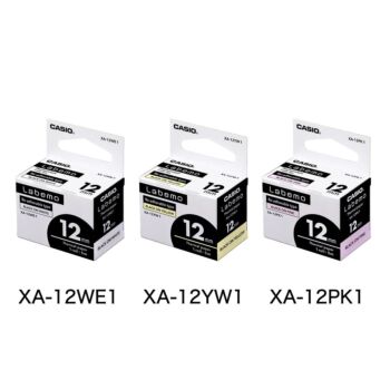 RECHARGE ETIQUETEUSE BLANCHE LABEMO 12mm "CASIO" REF: XA-12WE1