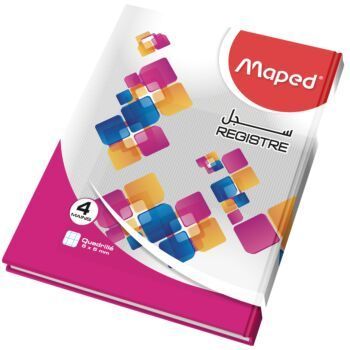 REGISTRE A4 05mmx05mm 70g 04 MAINS "MAPED" REF: 9287