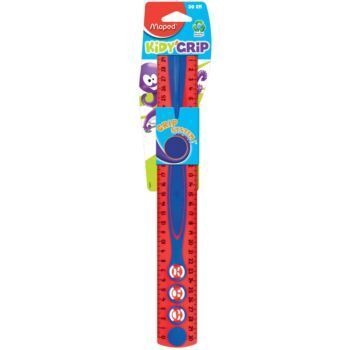 REGLE 30cm KIDY'GRIP SOUS BLISTER BLEU "MAPED" REF: 278610