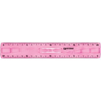 REGLE ECOLIER 20cm ROSE "TECHNO" REF: 9502