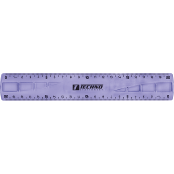REGLE ECOLIER PLATE 20 cm LA COULEUR VIOLET "TECHNO" REF: 9931