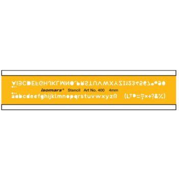 REGLE TRACE LETTRE 4mm "ISOMARS" REF: 400