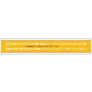 REGLE TRACE LETTRE 7mm "ISOMARS" REF: 700