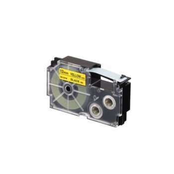 RUBAN ADHESIF JAUNE LABEL IT 12mm "CASIO" REF: XR-12YW1