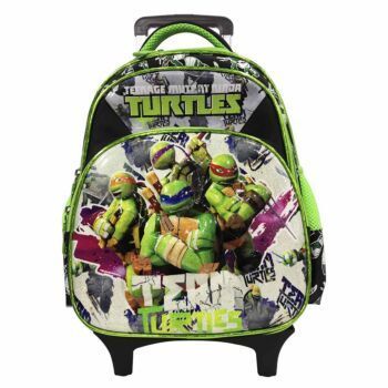 SAC A DOS A ROULETTES 14" S/LICENCE TURTLES "TECHNO" REF: 4984