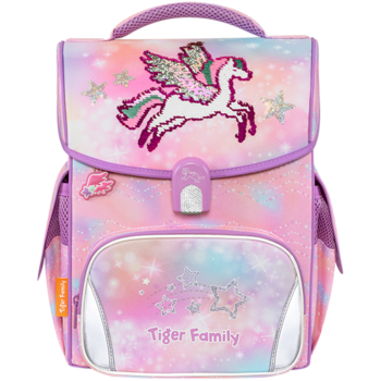 SAC A DOS ERGONOMIQUE JOLLY PRO DREAM ON (SEQUINS) "TIGER FAMILY" REF: 2212-F2
