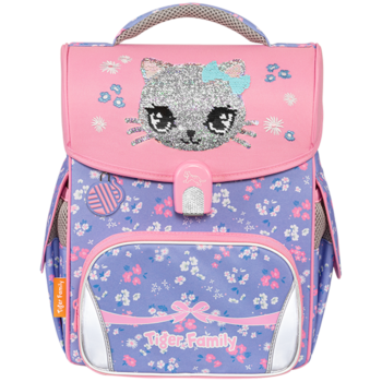 SAC A DOS ERGONOMIQUE JOLLY PRO LOVELY KITTY CAT (SEQUINS) "TIGER FAMILY" REF: 2212-F2