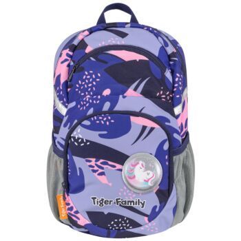 SAC A DOS ERGONOMIQUE LIVELY BLUE LEAVES "TIGER FAMILY" REF: IG01-F