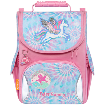 SAC A DOS ERGONOMIQUE NATURE QUEST DREAM ON (SEQUINS) "TIGER FAMILY" REF: 2211-F2
