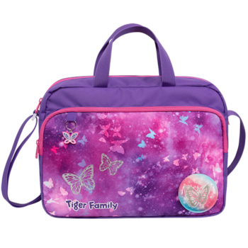 SACOCHE A MAIN KIDS GLITTERY NIGHT "TIGER FAMILY" REF: SCM221-F
