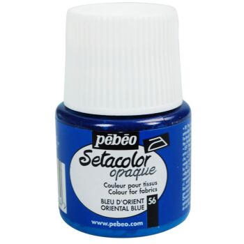 SETACOLOR OPAQUE 45ml BLEU D'ORIENT "PEBEO" REF: 295056
