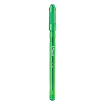 STYLO A BILLE ICE VERT CORPS TRANSLUCIDE "MAPED" REF: 224433