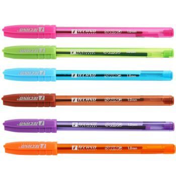 STYLO A BILLE SWING 1.0 mm COULEUR FLUO "TECHNO" REF: 4970