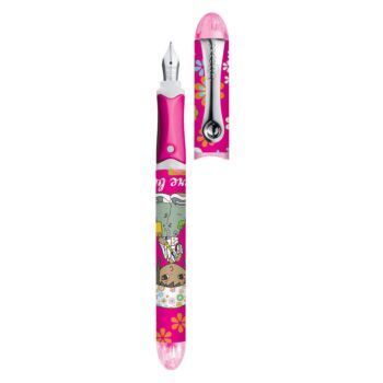 STYLO A PLUME POIVRE BLANC LEELOU ROSE "MAPED" REF: 220206