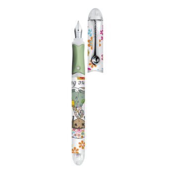 STYLO A PLUME POIVRE BLANC LEELOU BLANC "MAPED" REF: 220206