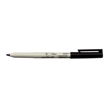 STYLO DE CALLIGRAPHIE PIGMENTAIRE NOIR POINTE COUDEE 3.0mm "SAKURA" REF: XCMKN3049