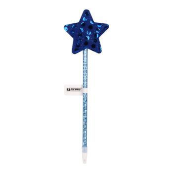STYLO FANTAISIE ÉTOILE CORPS BLEU "TECHNO" REF: 5355