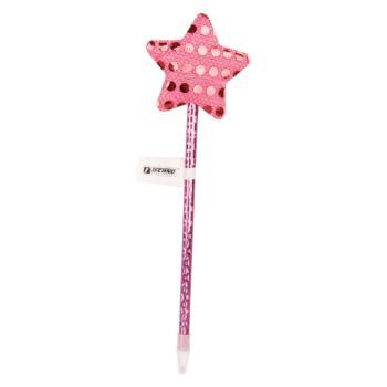 STYLO FANTAISIE ÉTOILE CORPS ROSE "TECHNO" REF: 5355