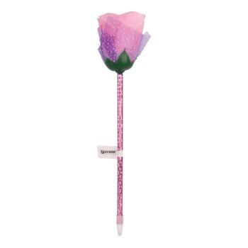 STYLO FANTAISIE FLEUR ROSE "TECHNO" REF: 5352