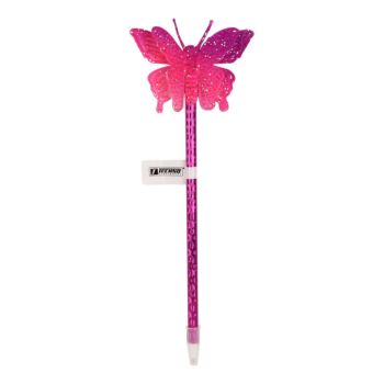 STYLO FANTAISIE PAPILLON CORPS VIOLET "TECHNO" REF: 5357
