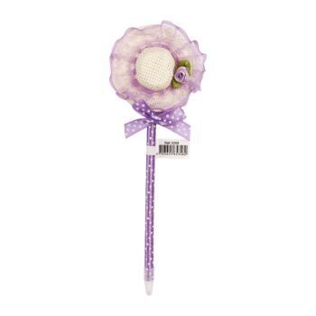STYLO FANTAISIE CHAPEAU CORPS VIOLET "TECHNO" REF: 5358