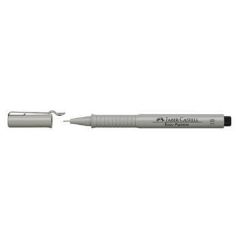 STYLO FEUTRE ECCO PIGMENT 0.1mm NOIR "FABER CASTELL" REF: 166199