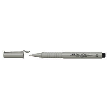 STYLO FEUTRE ECCO PIGMENT 0.6mm NOIR "FABER CASTELL" REF: 166699