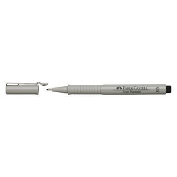 STYLO FEUTRE ECCO PIGMENT 0.8mm NOIR "FABER CASTELL" REF: 166899