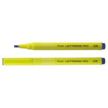 STYLO FEUTRE LETTERING PEN BLEU POINTE LARGE 3.0mm "PILOT" REF: SWN-DRL-30-L