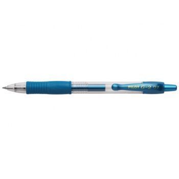 STYLO GEL G-2 BLEU METALLIQUE 0.7mm "PILOT" REF: BL-G2-7-ML