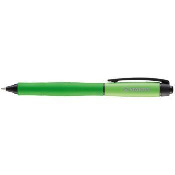 STYLO GEL RETRACTABLE PALETTE BLEU CORPS VERT "STABILO" REF:268/1-41-2