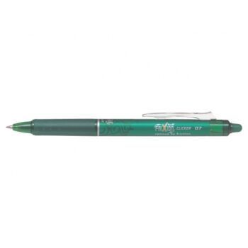 STYLO ROLLER A ENCRE GEL EFFACABLE FRIXION CLICKER 0.7mm VERT "PILOT" REF: BLRT-FR7-G