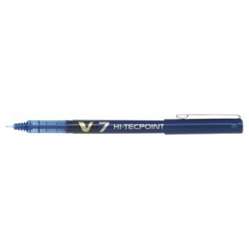 STYLO ROLLER A ENCRE LIQUIDE V7 HI-TECPOINT 0.7mm BLEU "PILOT" REF: BX-V7-L
