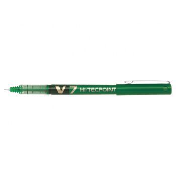 STYLO ROLLER A ENCRE LIQUIDE V7 HI-TECPOINT VERT 0.7mm "PILOT" REF: BX-V7-G