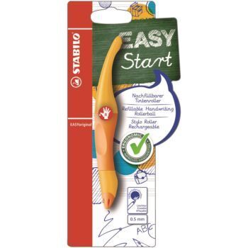 STYLO ROLLER BLEU EASY START JAUNE "STABILO" REF: B-46852