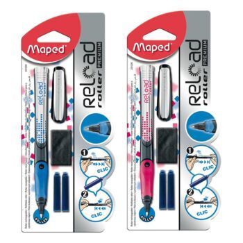 STYLO ROLLER RELOAD PREMIUM CAP MED X 1+3 SOUS BLISTER "MAPED" REF: 221220