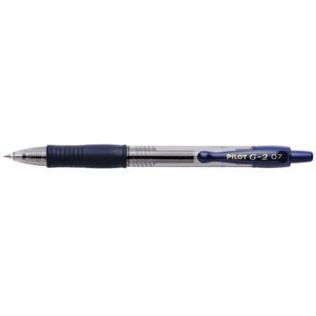 STYLO ROLLER RETRACTABLE A ENCRE GEL G2 0.7mm BLEU NUIT "PILOT" REF: BL-G2-7-BB