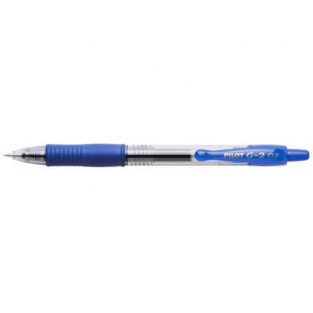 STYLO ROLLER RETRACTABLE A ENCRE GEL G2 0.7mm BLEU "PILOT" REF: BL-G2-7-L