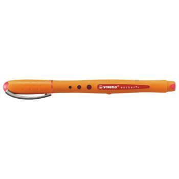 STYLO ROLLER WORKER+ MEDIUM ROUGE "STABILO" REF:2018/40