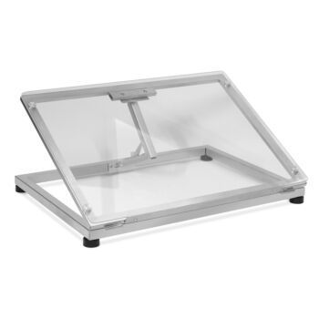 TABLE A DESSIN A2 EN VERRE ET CADRE EN METAL "ISOMARS" REF: GTM02
