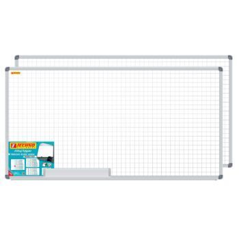 TABLEAU BLANC MURAL QUADRILLE D-FACES BLANC/BLANC 100x200cm "TECHNO" REF: 9825