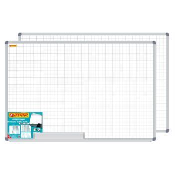 TABLEAU BLANC MURAL QUADRILLE D-FACES BLANC/BLANC 120x180cm "TECHNO" REF: 9826