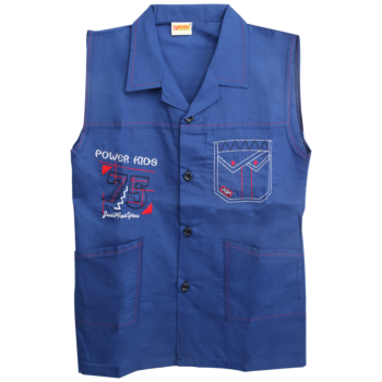 TABLIER SCOLAIRE GARÇON 08 ANS BLEU "TECHNO" REF: 9667