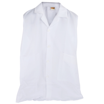 TABLIER SCOLAIRE GARÇON 12 ANS BLANC "TECHNO" REF: 9672