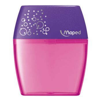 TAILLE-CRAYONS 02 TROUS SHAKER ROSE "MAPED" REF: 534755