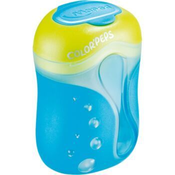 TAILLE CRAYONS COLOR'PEPS 2 TROUS BLEU & VERT "MAPED" REF: 043111